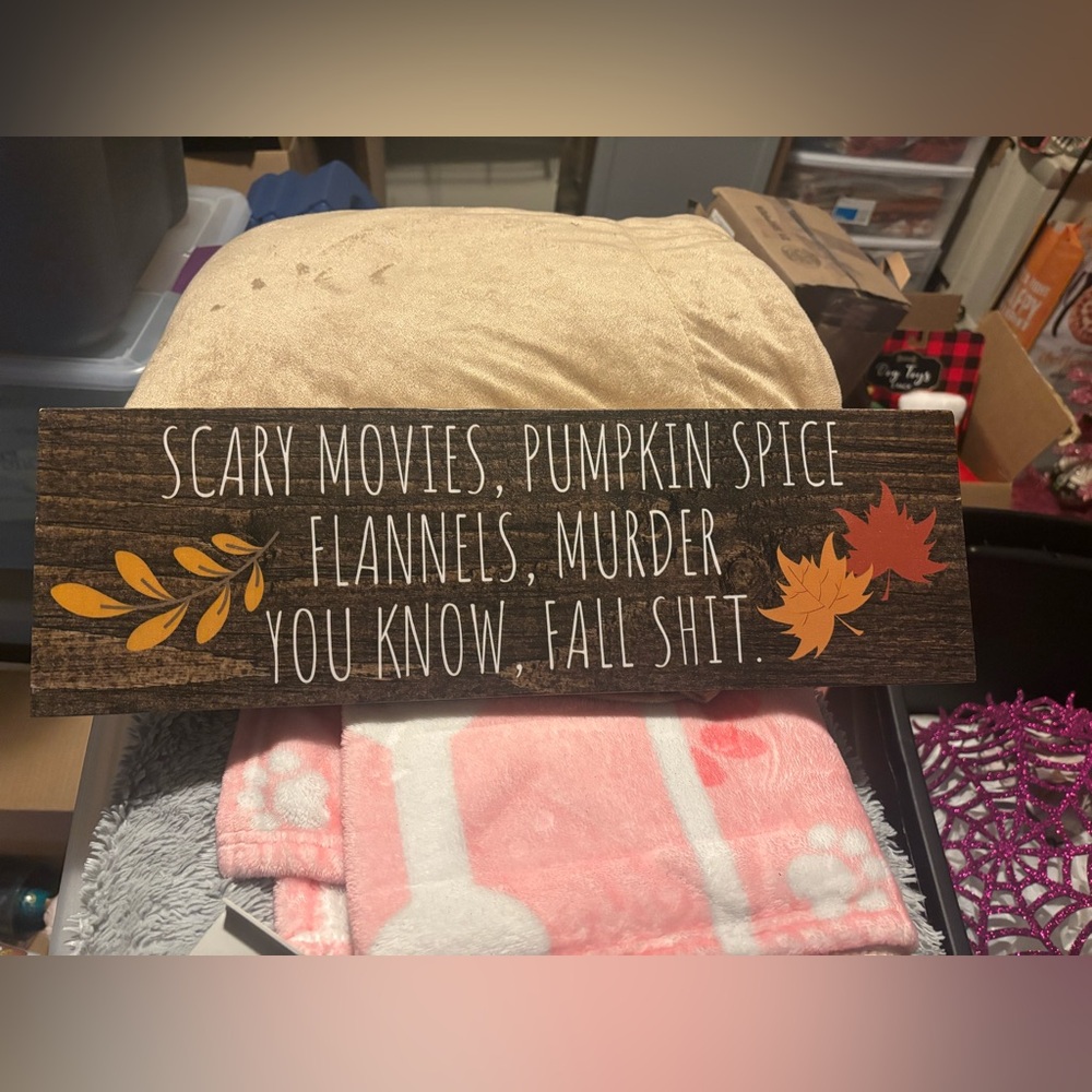 Handmade fall sign